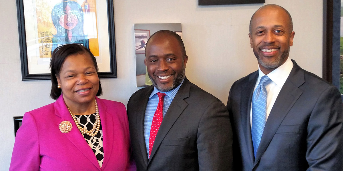 CSBA President Emma Turner and association CEO & Executive Director Vernon Billy recently met with State Superintendent of Public Instruction Tony Thurmond
