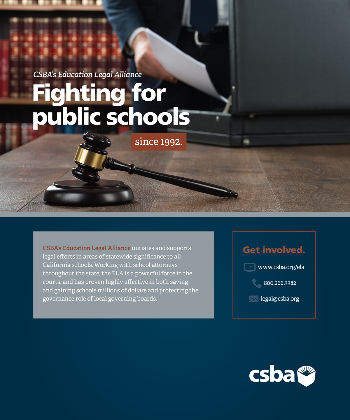 CSBA Education Legal Alliance Advertisement