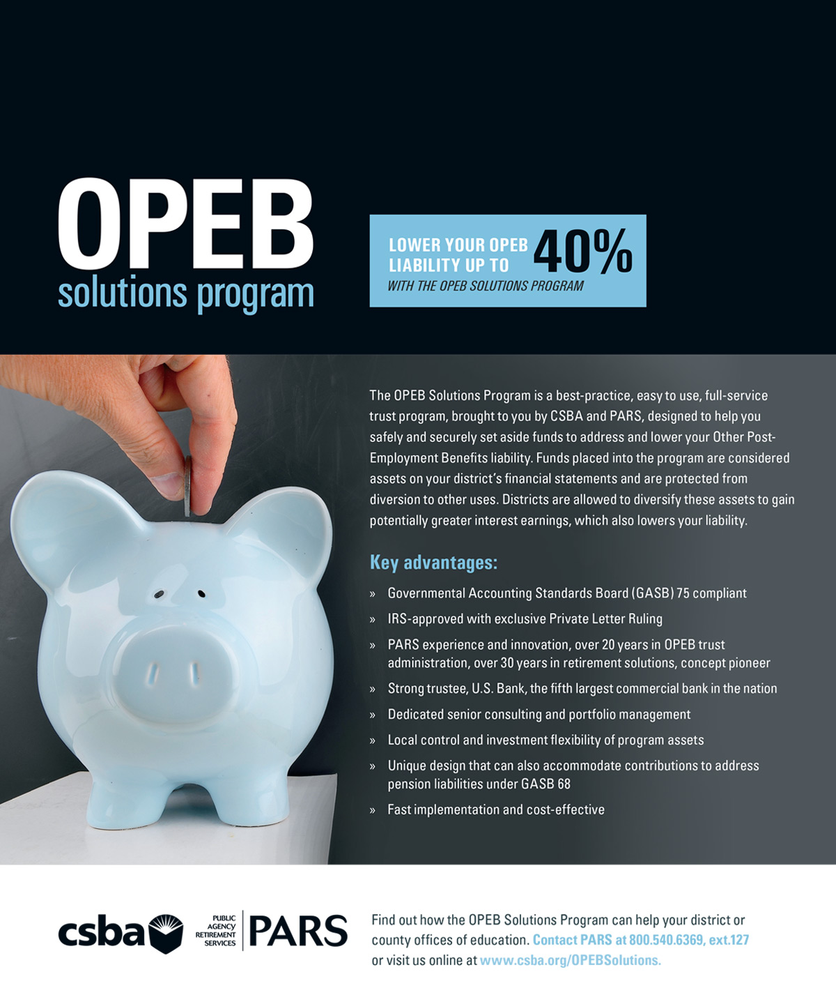 CSBA OPEB Solutions Advertisement