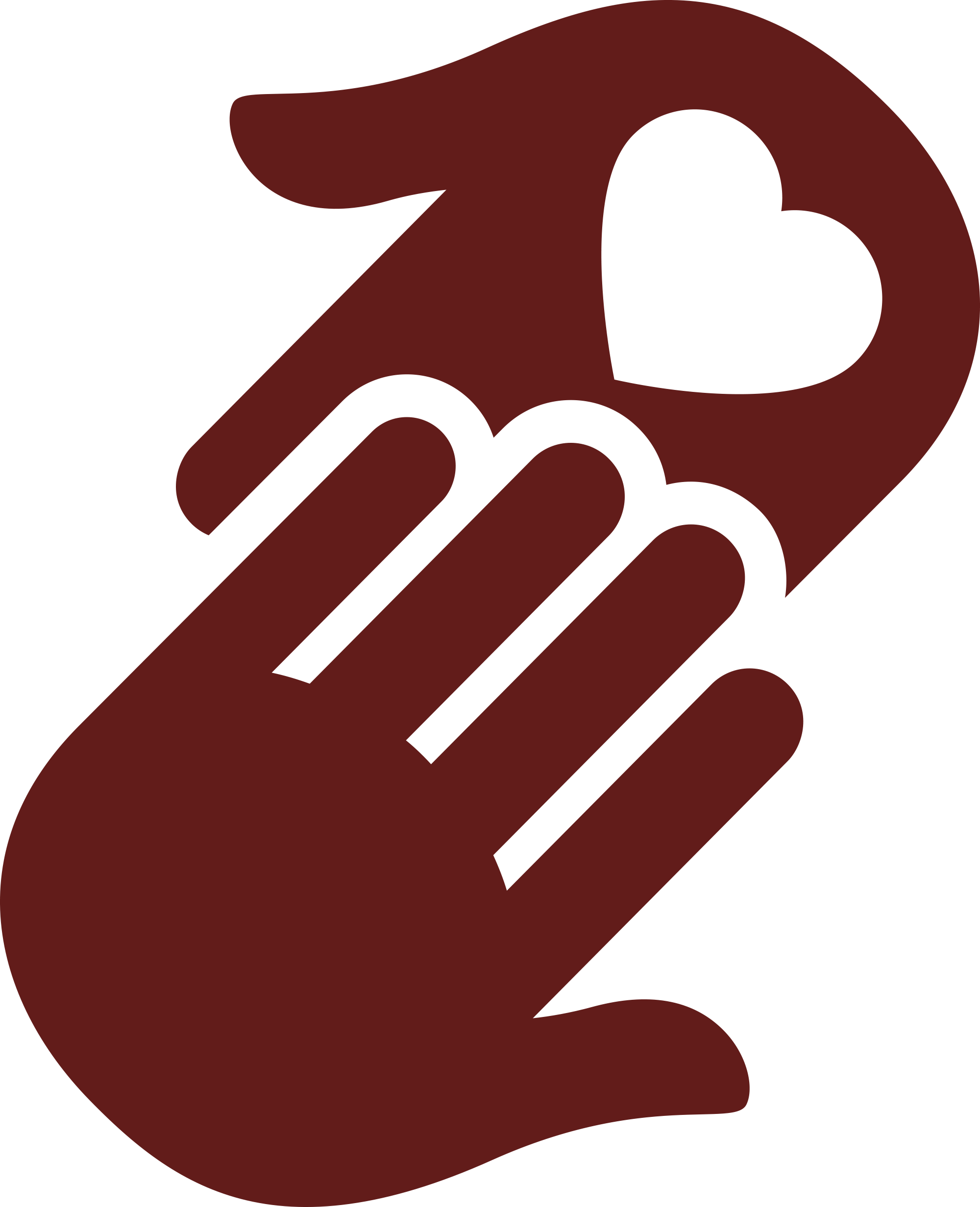 hands with heart vector illustration