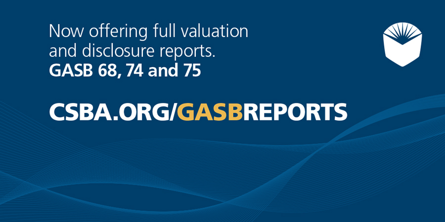 CSBA GASB Report Advertisement