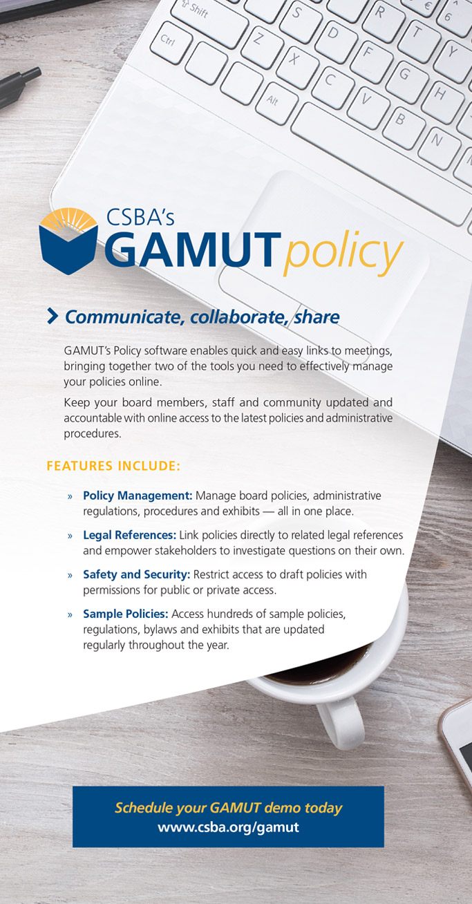 CSBA's Gamut Policy Advertisement