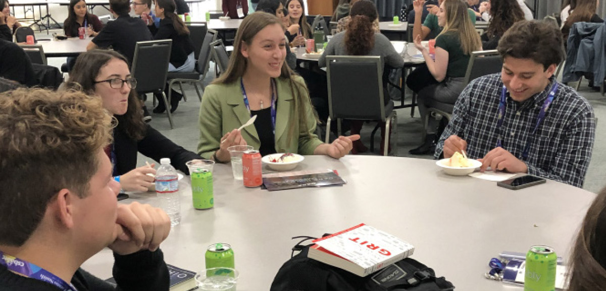 Image of Students around table