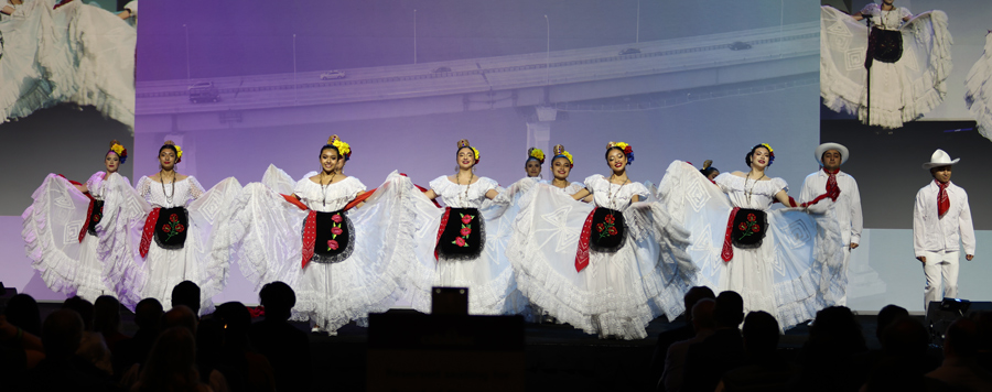 Sweetwater Union High School District’s Grupo Folklorico San Ysidro performs at the First General Session.