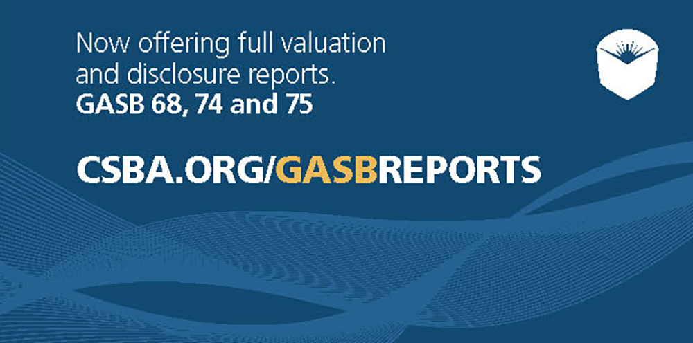 CSBA GASB Reports Advertisement
