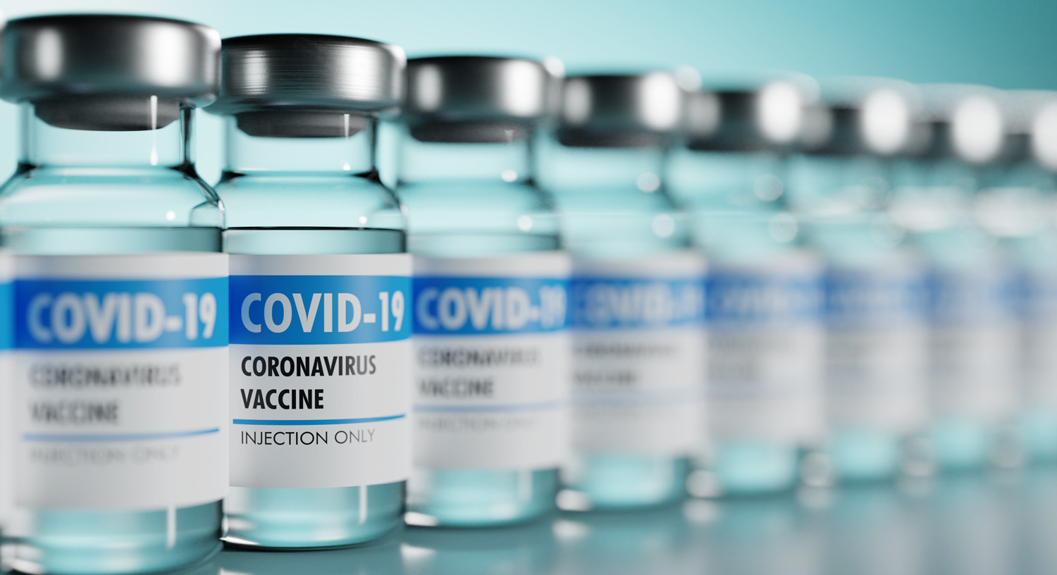 bottles of Coronavirus vaccine