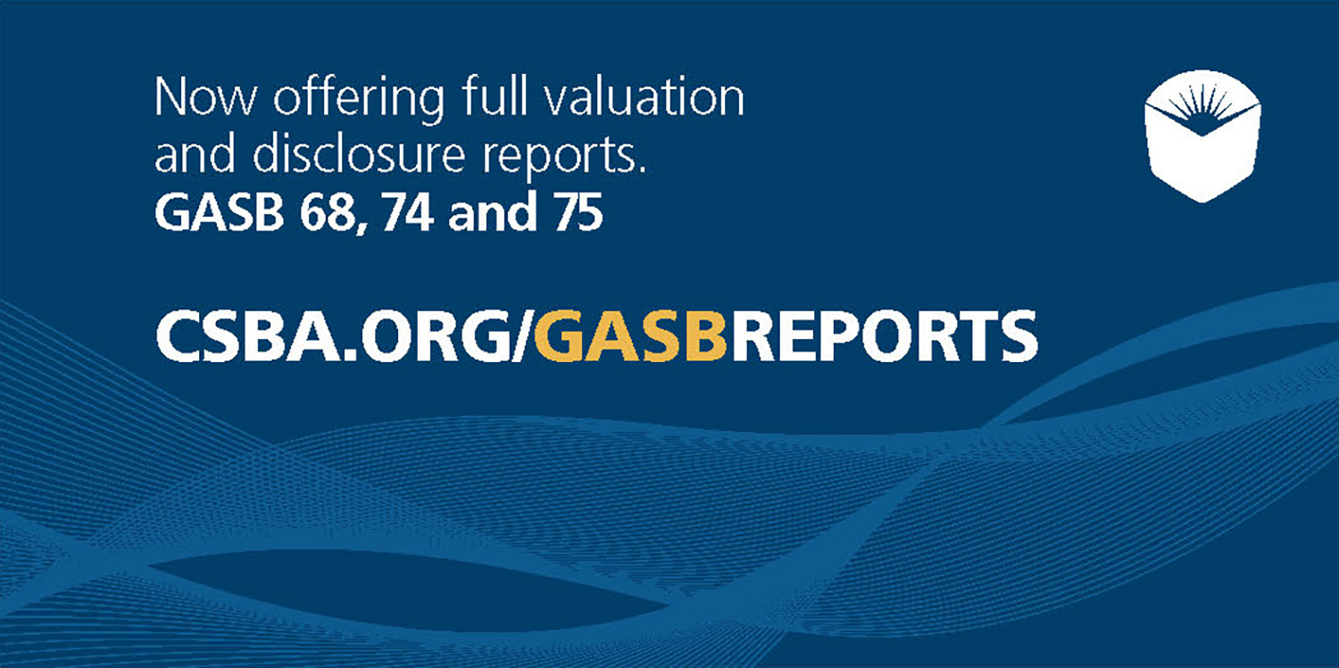 CSBA GASB Reports Advertisement