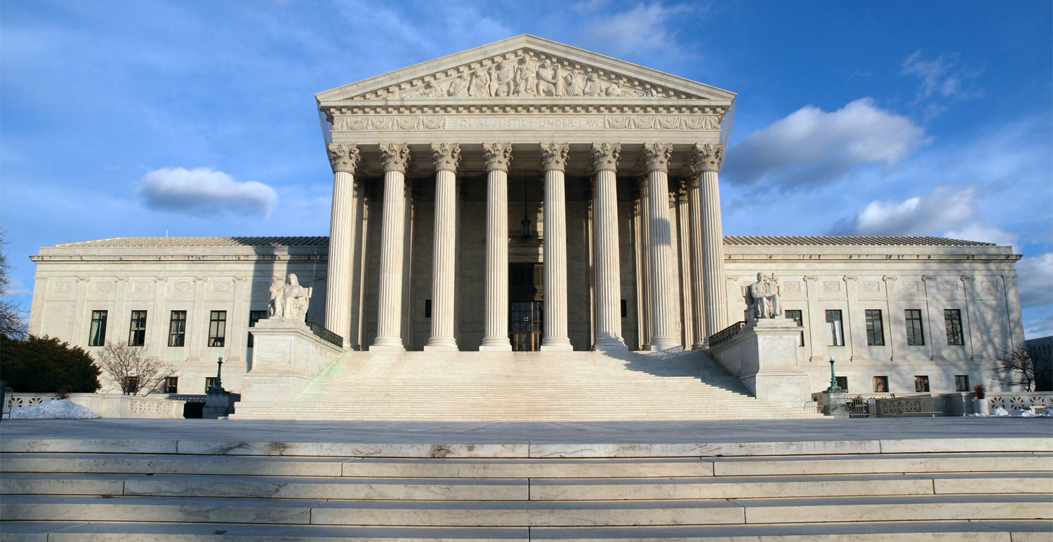 full front view of the US Supreme Court building