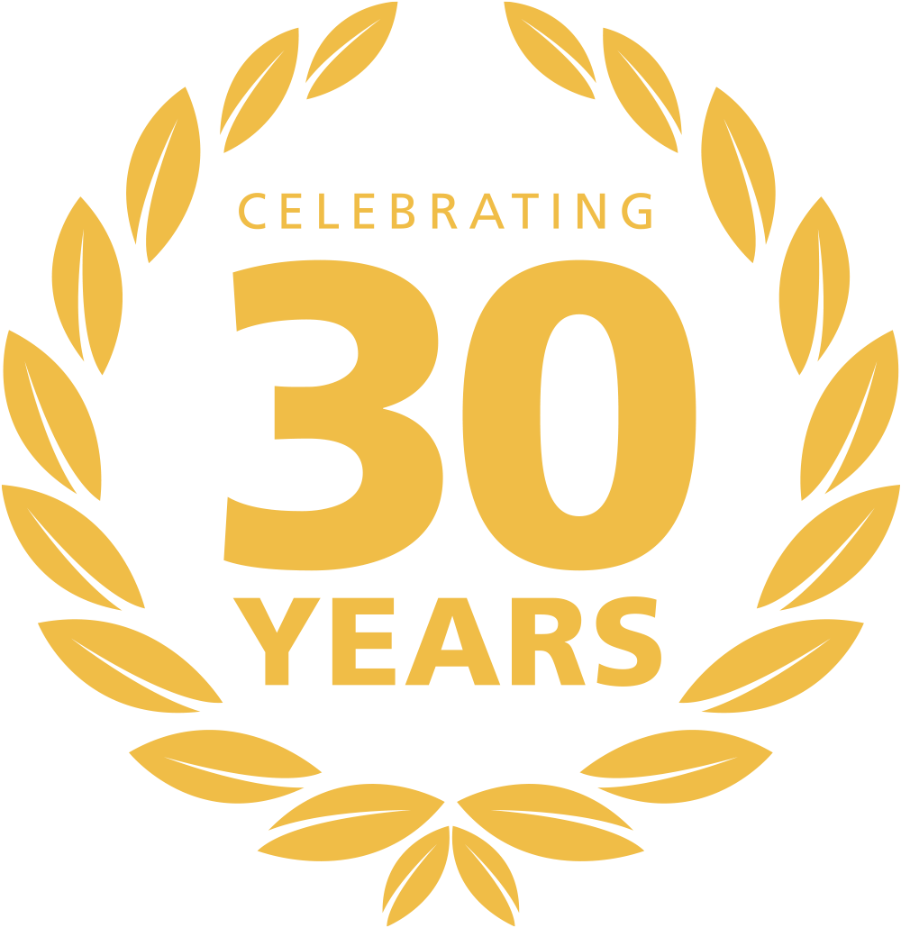 Celebrating 30 years seal