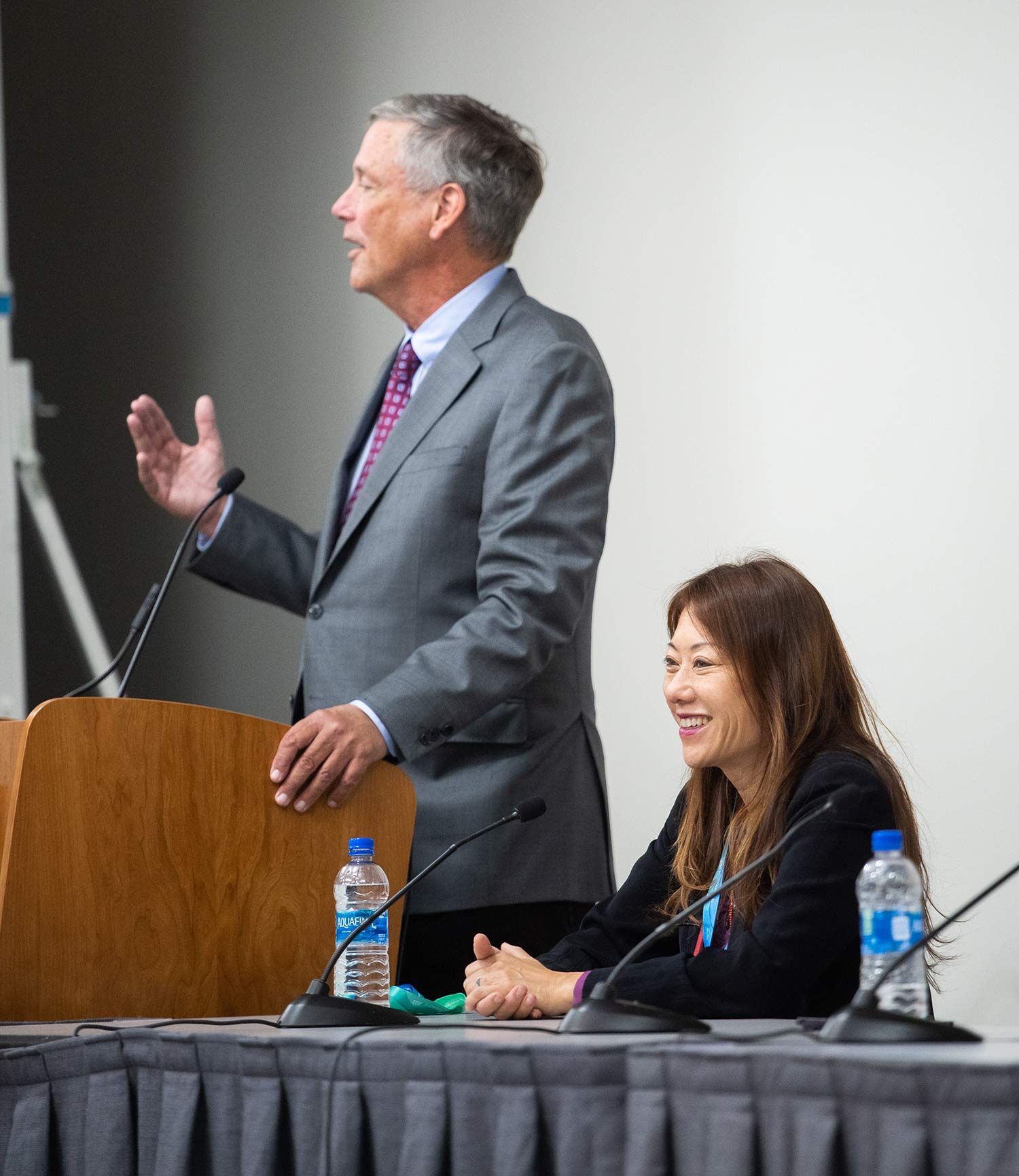 Capitol Advisors Group Partner Jack O’Connell and California State Treasurer Fiona Ma present in a fiscal forecast session