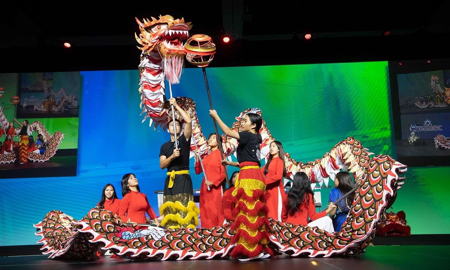 La Quinta High School’s Vietnamese Student Association performing at the Second General Session of the 2022 Annual Education Conference