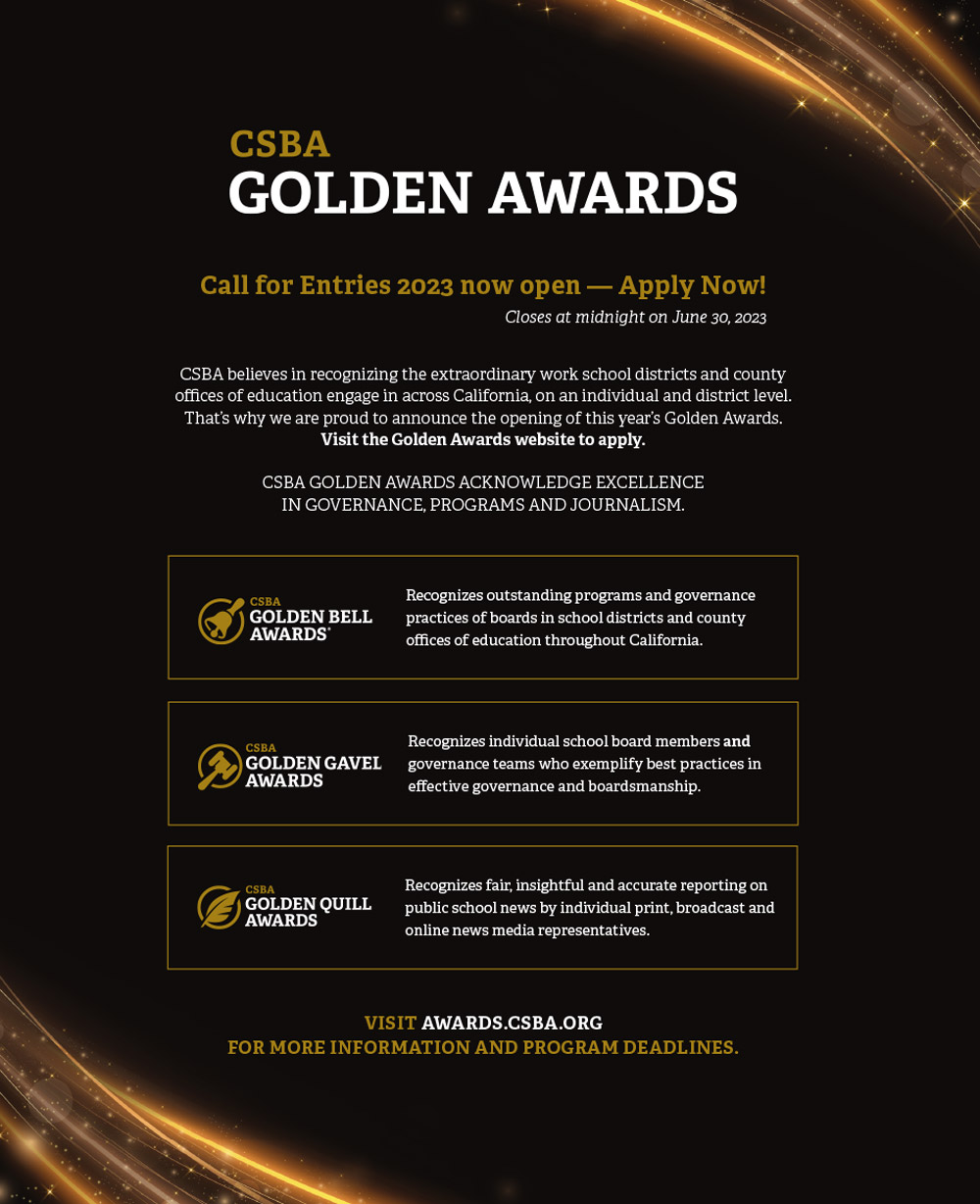 CSBA Golden Awards Advertisement
