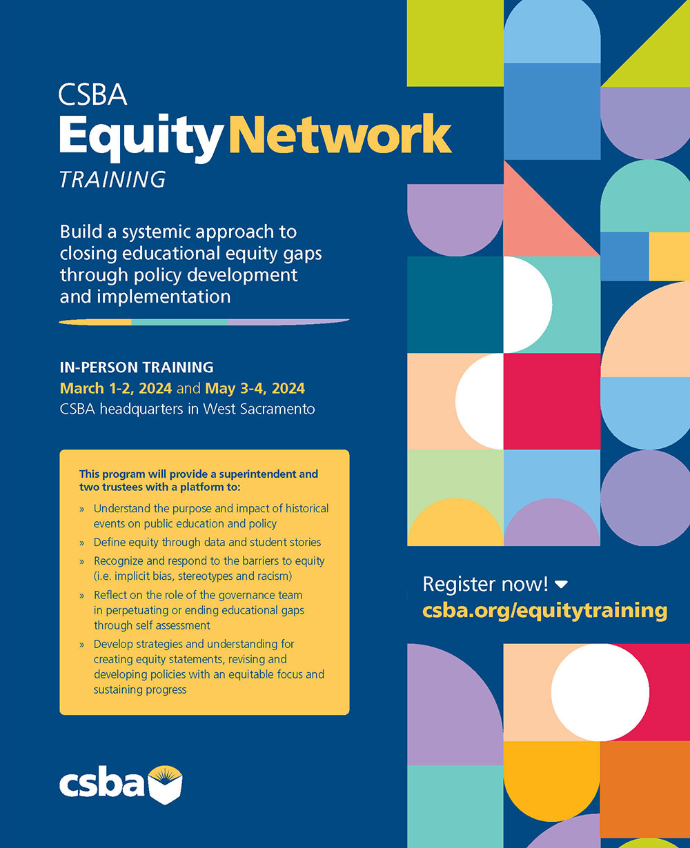 CSBA Equity Network Training Advertisement