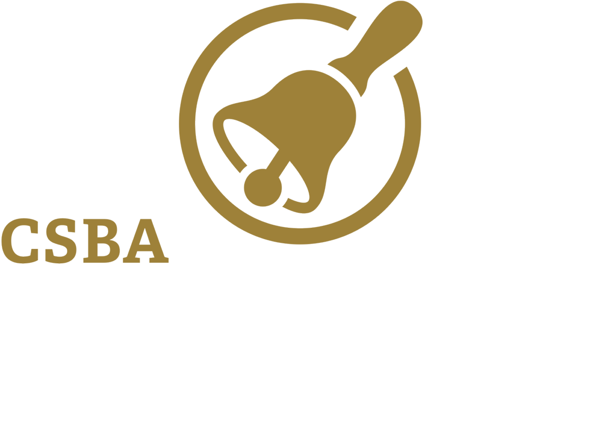 CSBA Golden Bell Awards typography