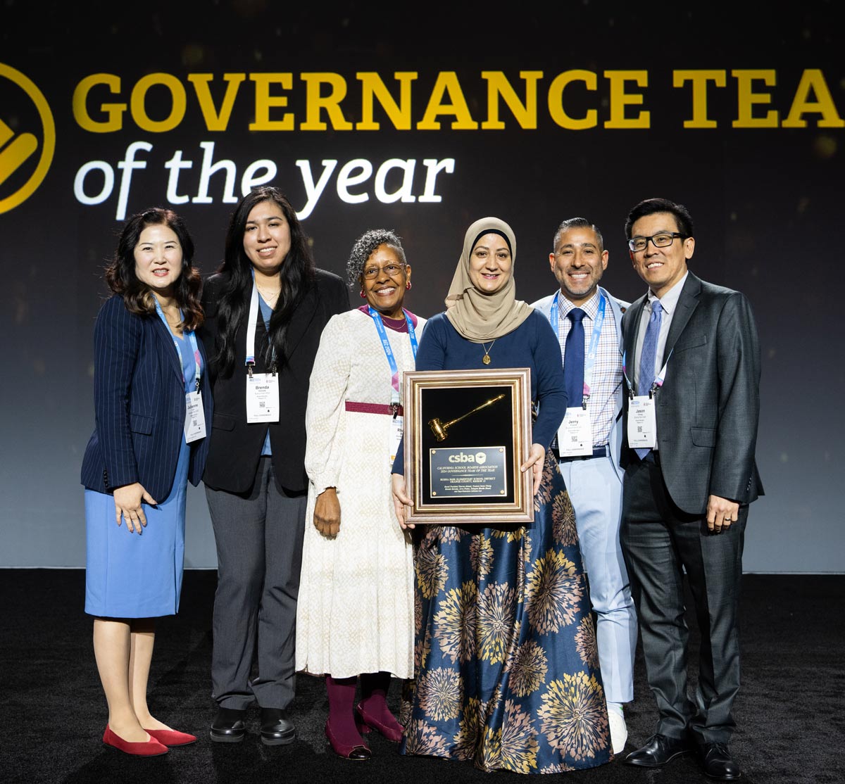 group photo of 2024 Governance Team of the Year award recipients