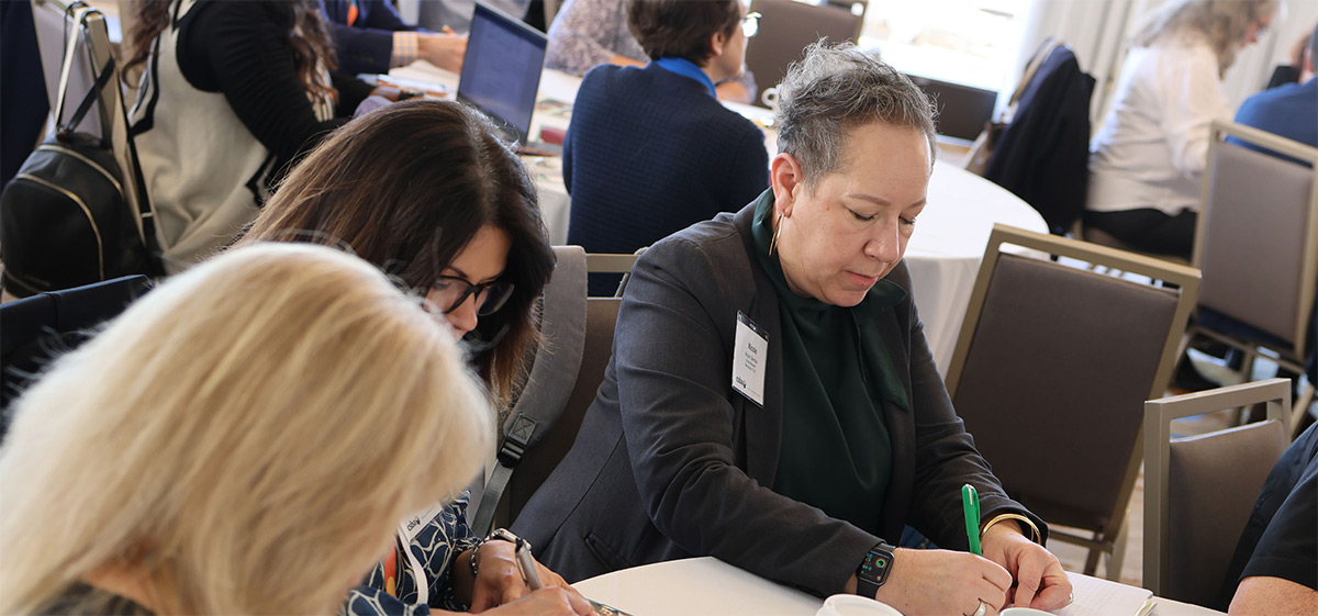 Attendees participate in an activity led by Los Angeles COE’s Foster Youth Services Coordinating Program leaders