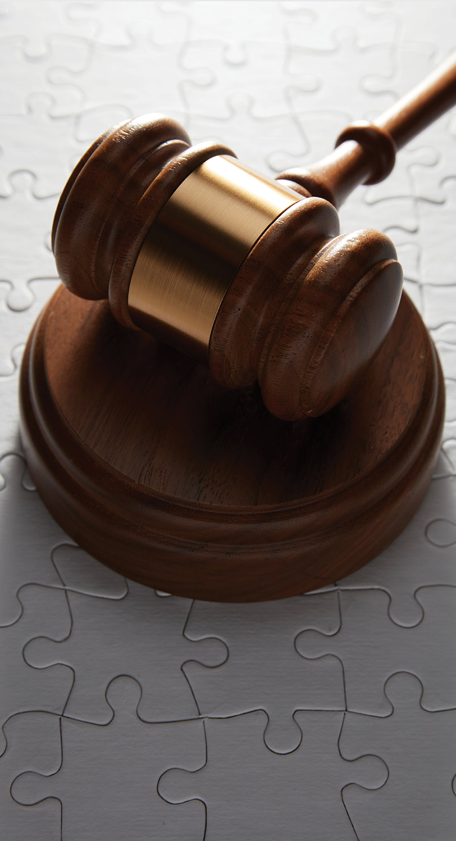 closeup of gavel