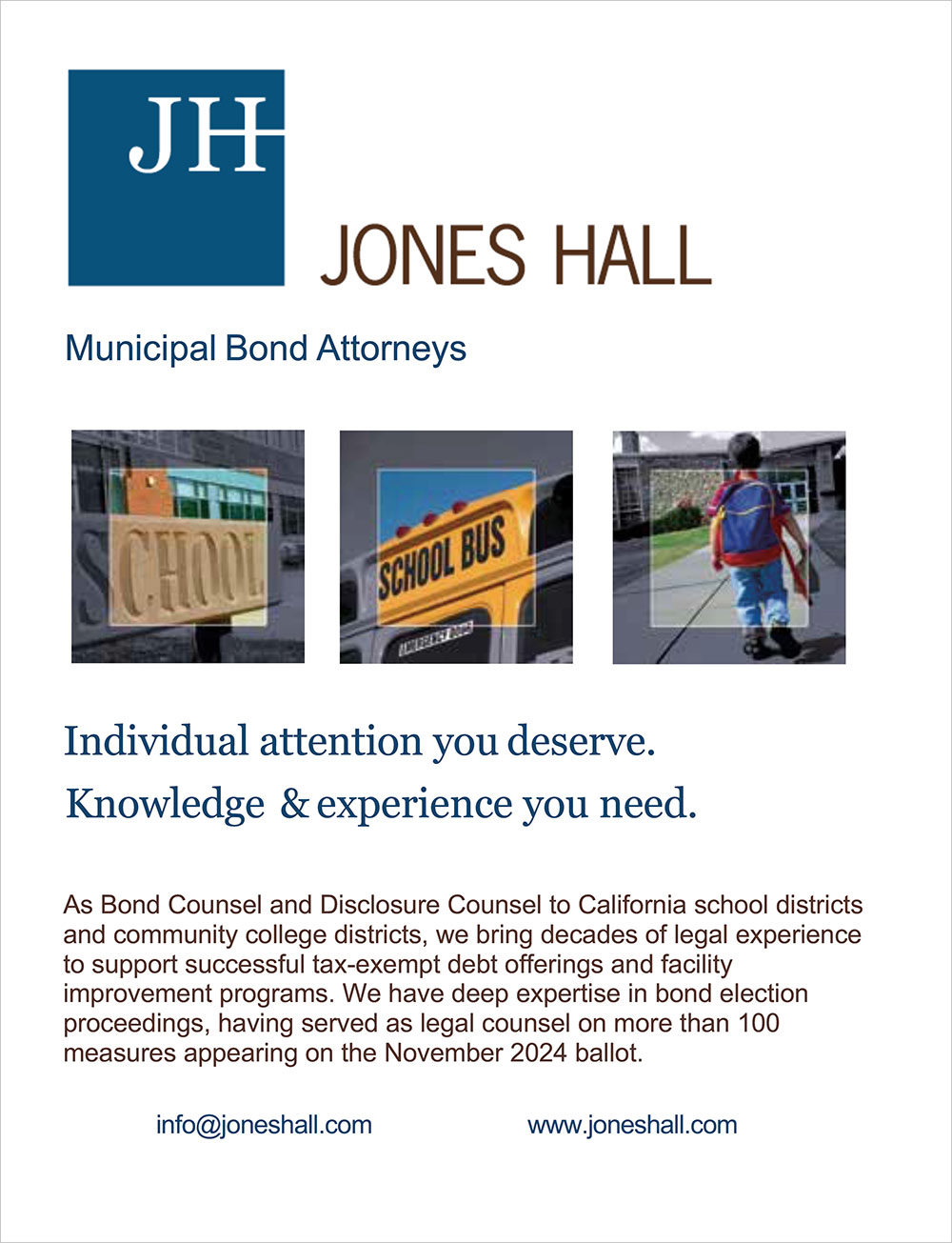 Jones Hall Advertisement