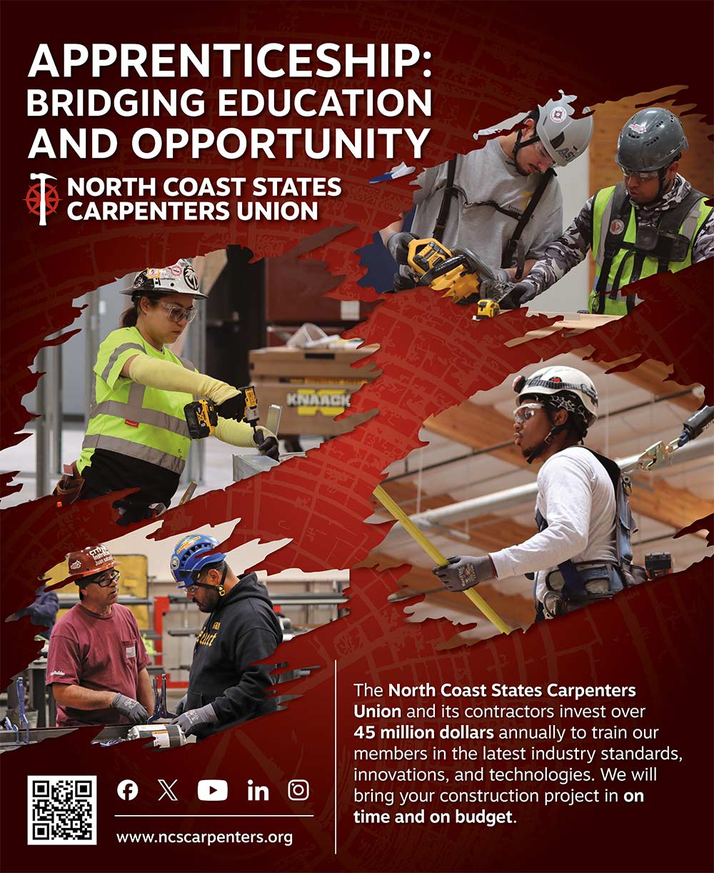 North Coast States Carpenters Union Advertisement
