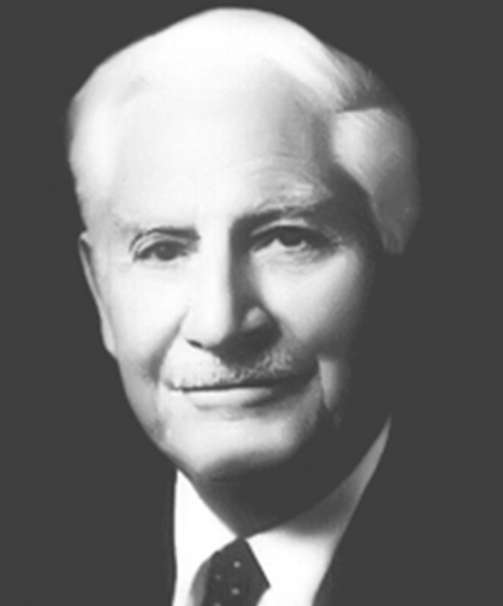 black and white headshot of Clarence W. Pierce