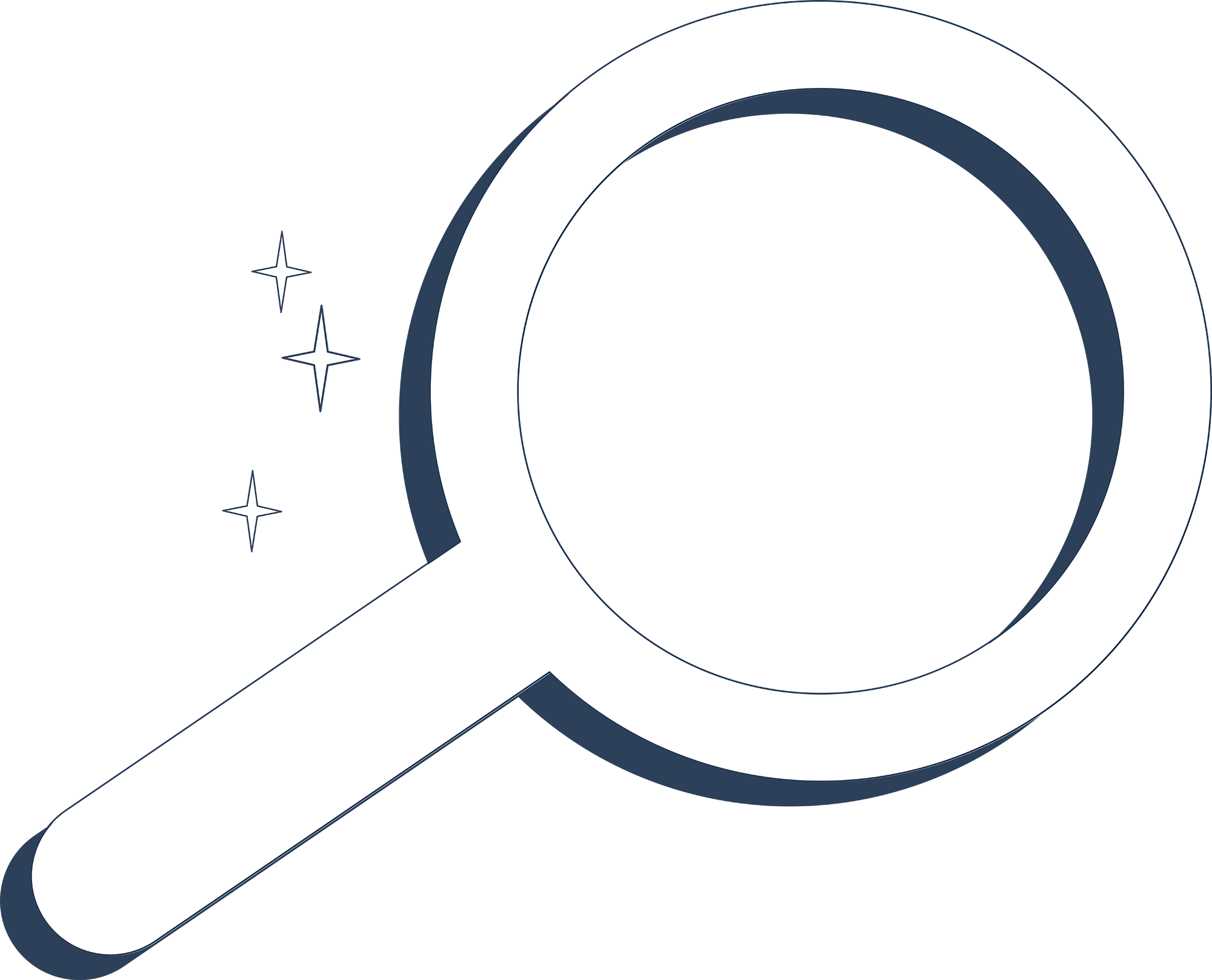 digital illustrated magnify glass